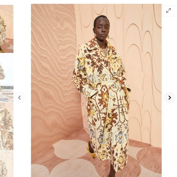 RUNWAY Ulla Johnson Women's Juliana coat With Floral Motif - Picture 1 of 9